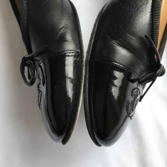 Chanel Lamb Leather Cap Toe Ballet Flat - Picture 5 of 8